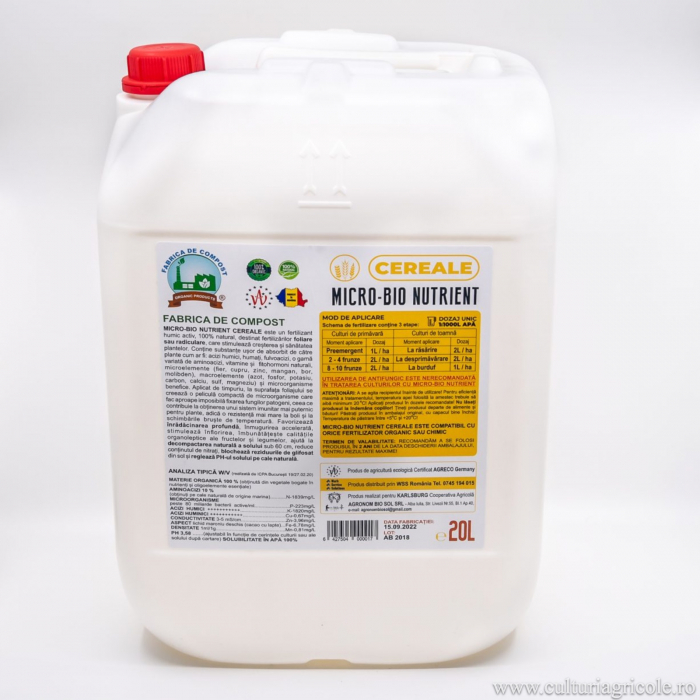 Fertilizant foliar ​​​​​​​MICRO-BIO NUTRIENT CEREALE [2]