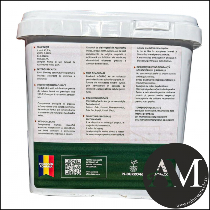 Îngrășământ solid N-DURRO 46 uree tratata cu inhibitori naturali si acizi organici [2]