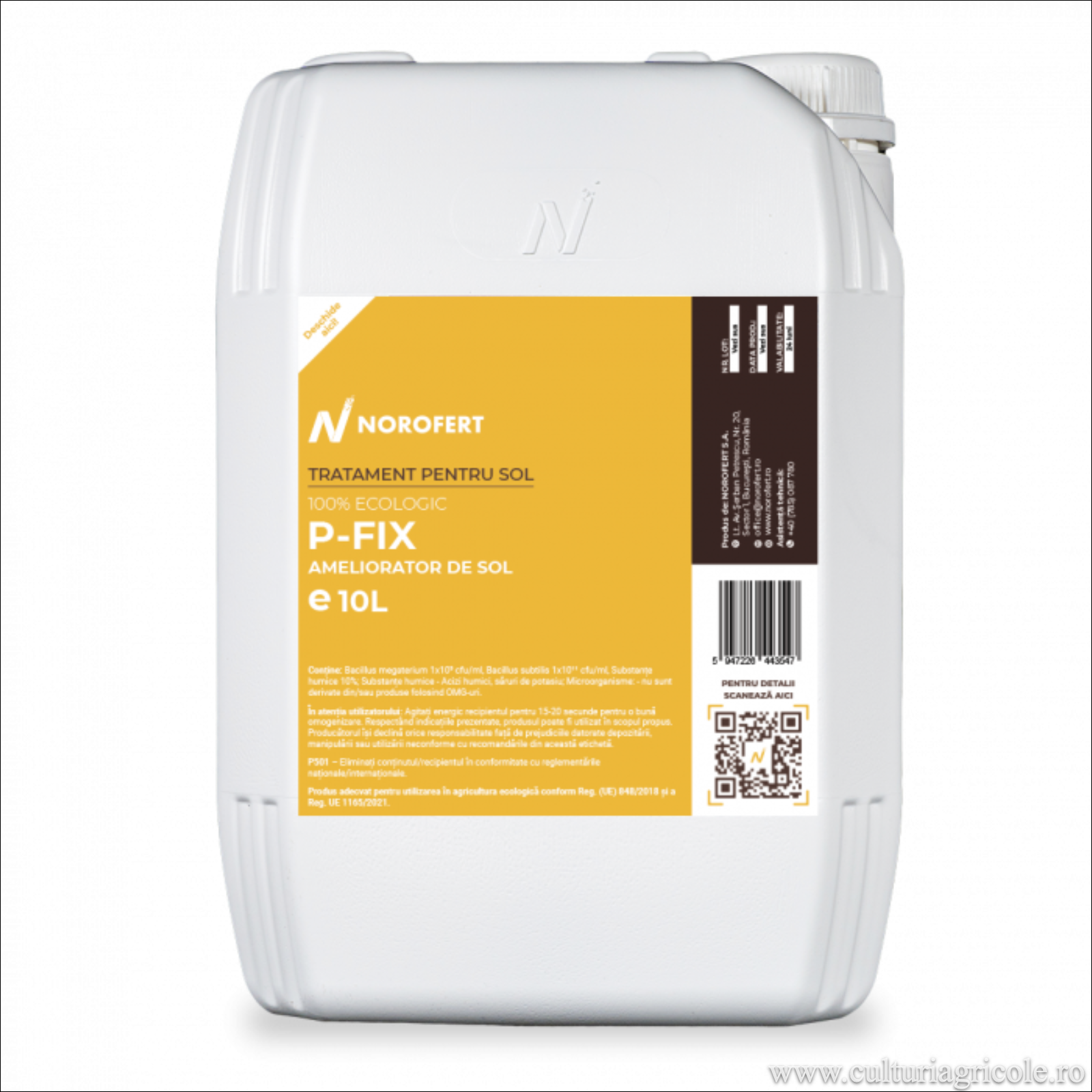 Dezinfectant sol - Stabilizator, dezagregator fosfor P-FIX