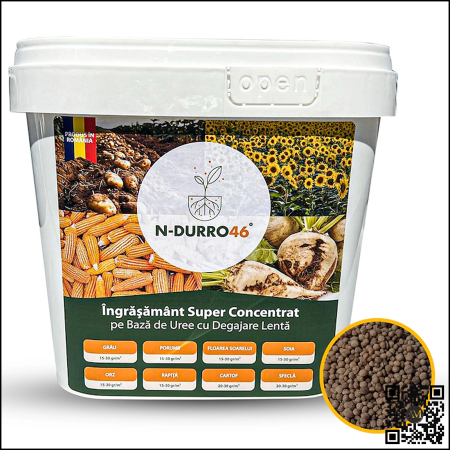 Îngrășăminte cu eliberare lentă - Îngrășământ chimic solid microambalat N-DURRO 46