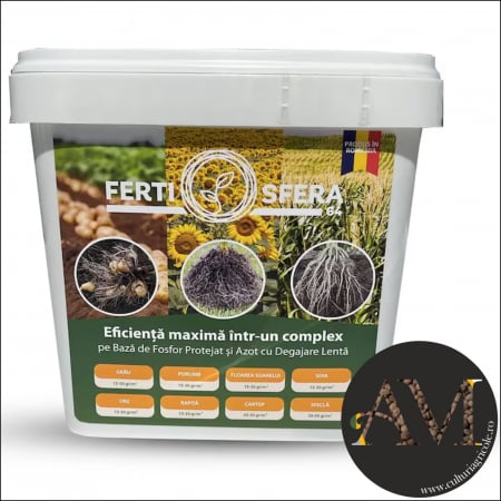 ÎNGRĂȘĂMINTE CHIMICE - Îngrășământ chimic solid FERTI SFERA 64 cu potențiator de fosfor și degajare lentă pe azot