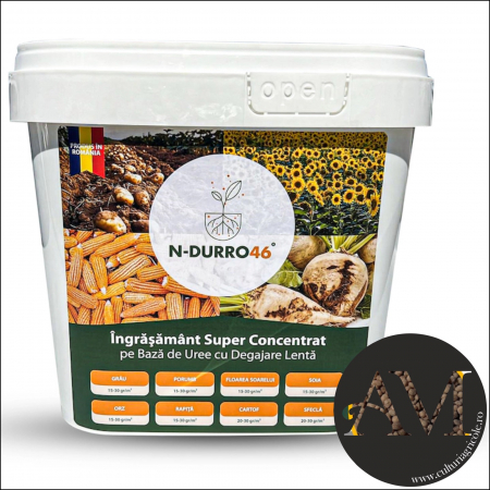 ÎNGRĂȘĂMINTE CHIMICE - Îngrășământ chimic solid N-DURRO 46 uree tratata cu inhibitori naturali si acizi organici