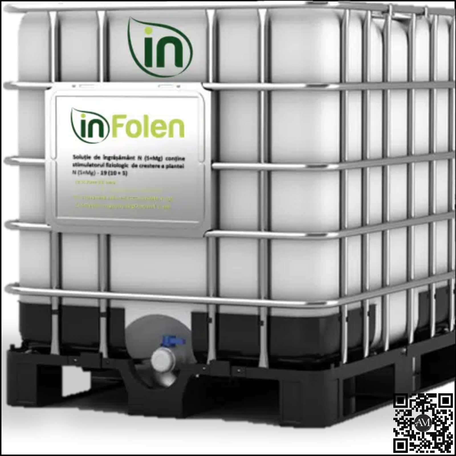 Fertilizant foliar In-Folen (foliar lichid 19N + 10% SO3 + 5% MgO) - foliarul de urgență N+S+Mg: corecție rapidă când solul nu livrează IBC