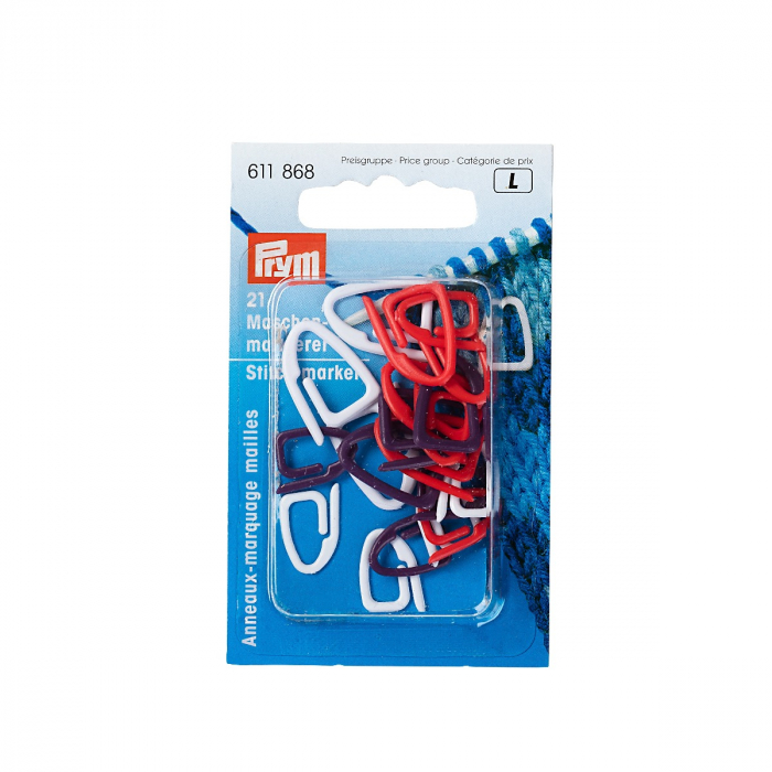Agrafe opritoare ochi pentru tricotat (stitch stoppers), 21 buc, Prym, 611868 [1]