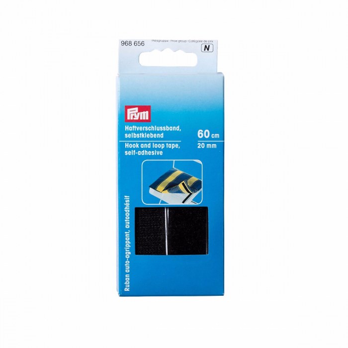 Banda auto adeziva, material velco negru, latime 20mm [1]