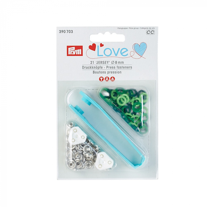 Capse jersey/21 buc/  8 mm/ cod 390703, colectia Prym love [1]