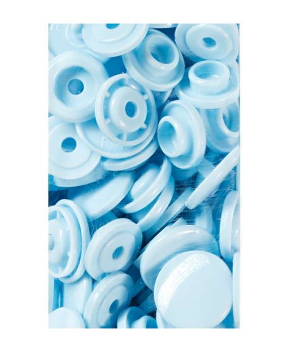 capse plastic (30 perechi) de 12,4 mm albastru deschis Prym [2]