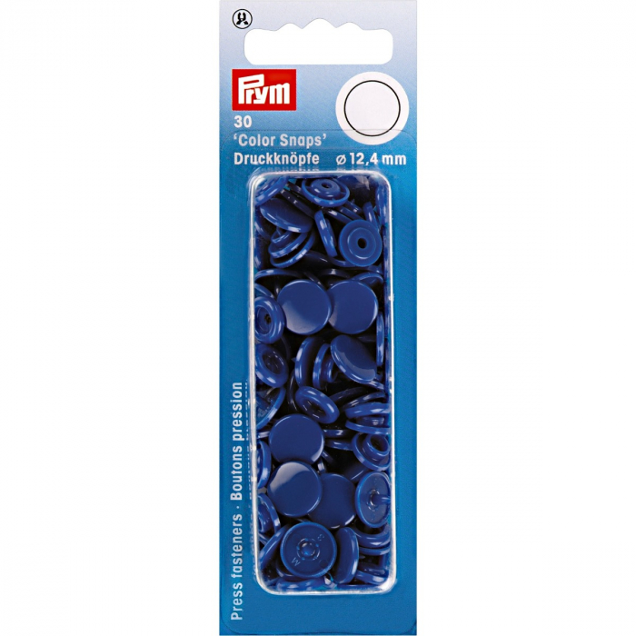 capse plastic (30 perechi) de 12,4 mm albastru regal Prym [2]