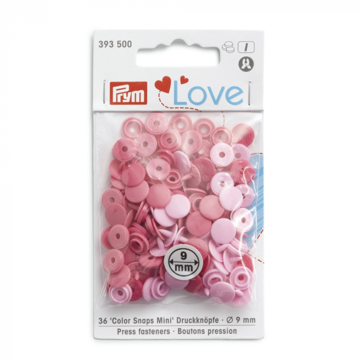Capse plastic/36 buc/ 9 mm/ cod 393500, colectia Prym love [1]