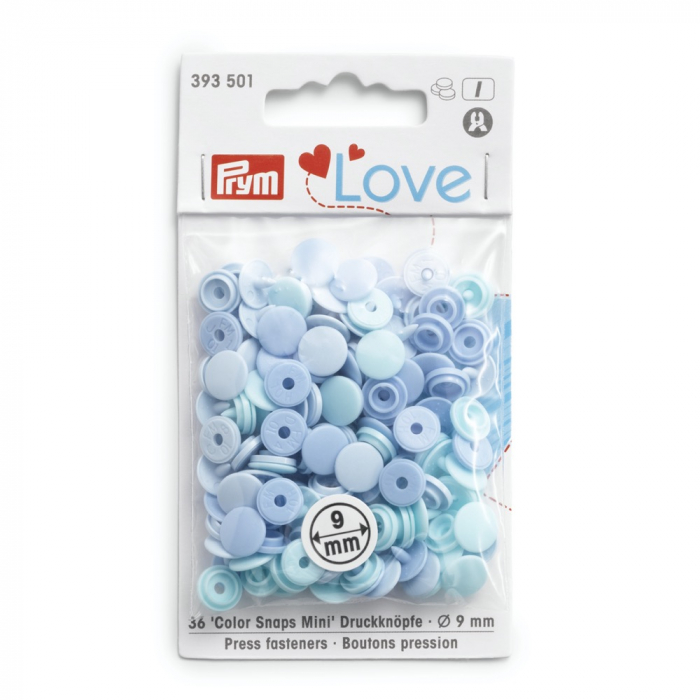 Capse plastic/36 buc/ 9 mm/ cod 393501, colectia Prym love [1]