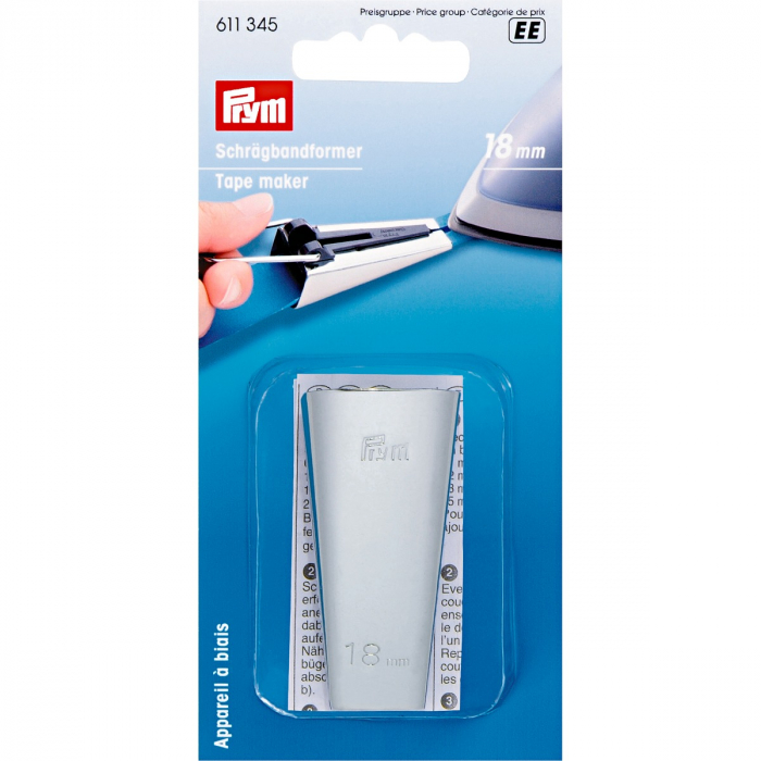 Dispozitiv metallic pentru confectionat banda bias, latime 18mm [1]