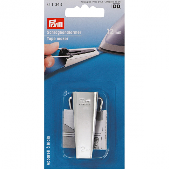 Dispozitiv pentru confectionat banda bias, latime 12mm, Prym, 611343 [1]