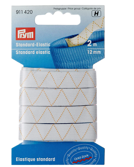 Elastic standard Prym, 12mm, 2m, Alb [1]
