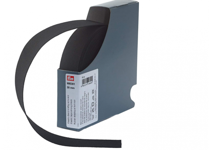 Elastic strong 30 mm latime, 10 m lungime, negru, Prym [1]