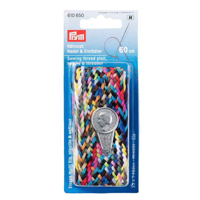 Fir, ata de cusut cu 7 fire x 33 culori, lungime 60 cm cu ac si infilator, Prym 610650 [2]