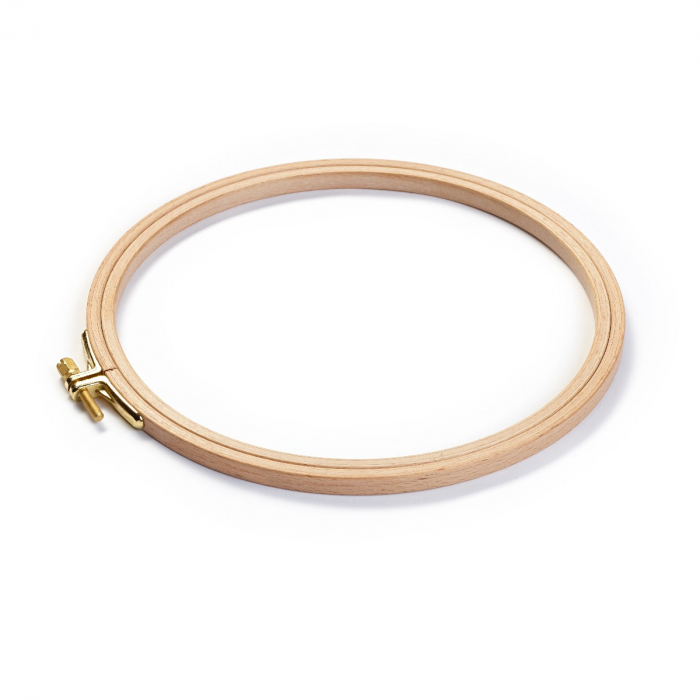Gherghef pentru broderie, lemn de fag,  8 mmx19cm [2]