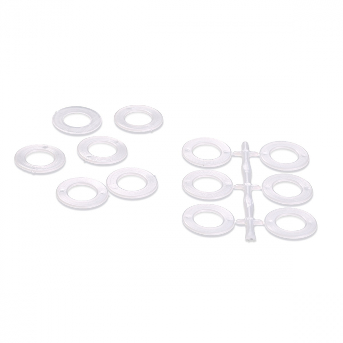 Inele pentru crosetat plate, din plastic, diametru 26 mm, 96 buc, Prym 624140 [1]