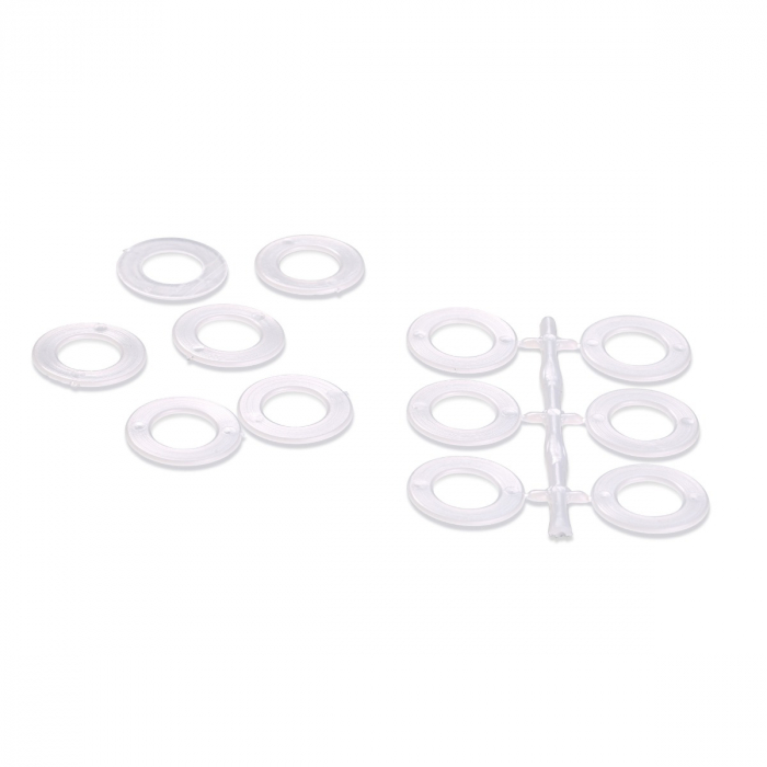 Inele pentru crosetat plate, din plastic, diametru 39 mm, 30 buc, Prym 624143 [2]