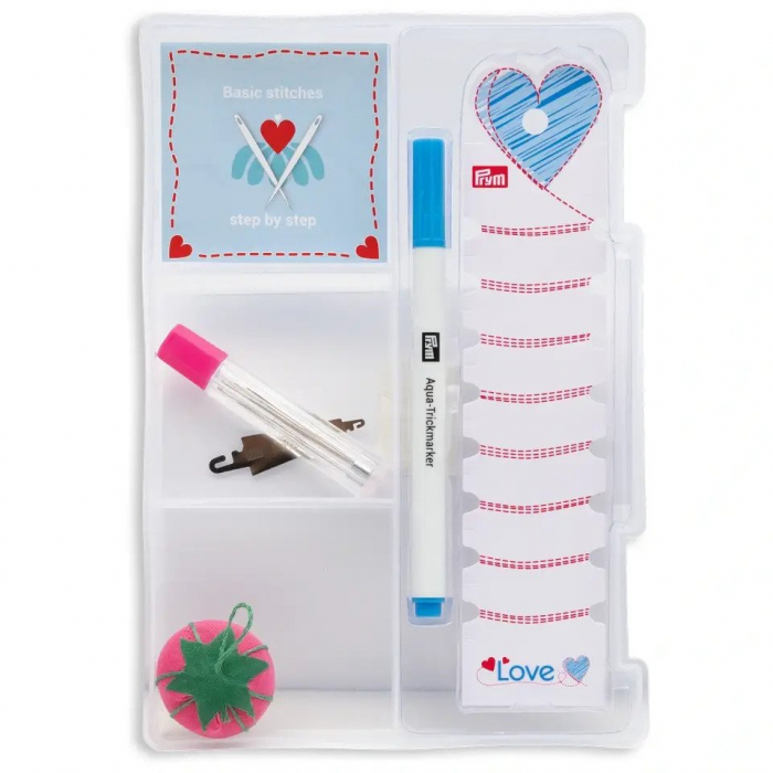 Kit de broderie pentru incepatori, cu instructiuni, gherghef, ace, bobina, foarfeca si alte accesorii, Prym Love [2]