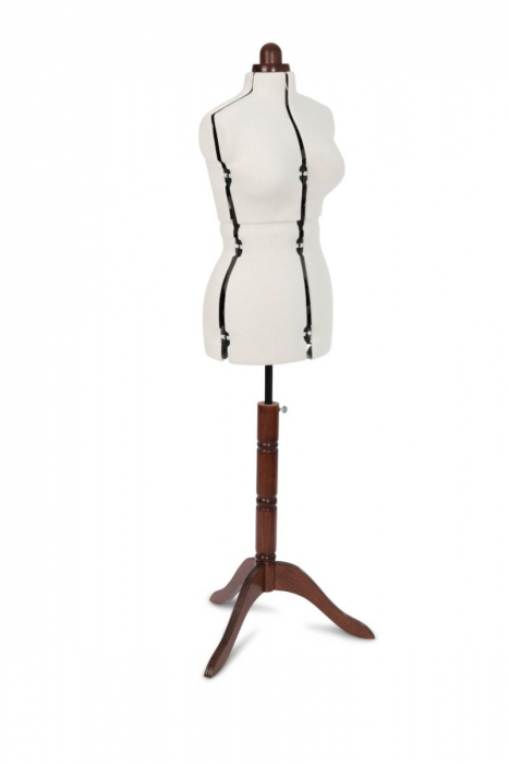Manechin vintage premium masura M, reglabil 42-48, alb Lady Valet Adjustoform [4]