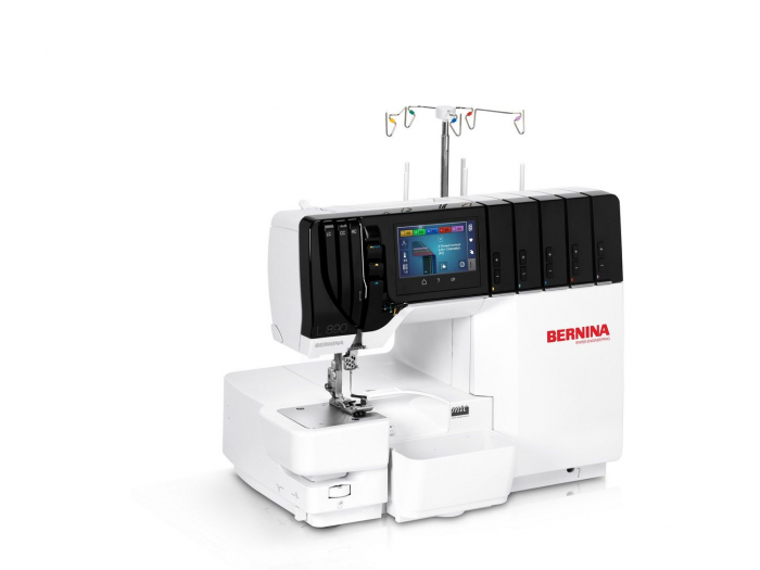 Masina de Surfilat si Acoperire Bernina L890, infilare automata [18]