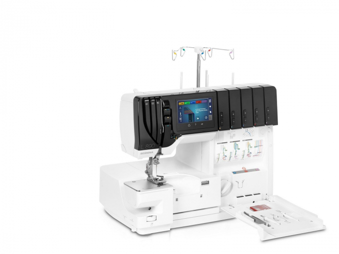 Masina de Surfilat si Acoperire Bernina L890, infilare automata [34]