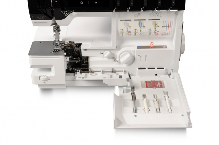 Masina de Surfilat si Acoperire Bernina L890, infilare automata [5]