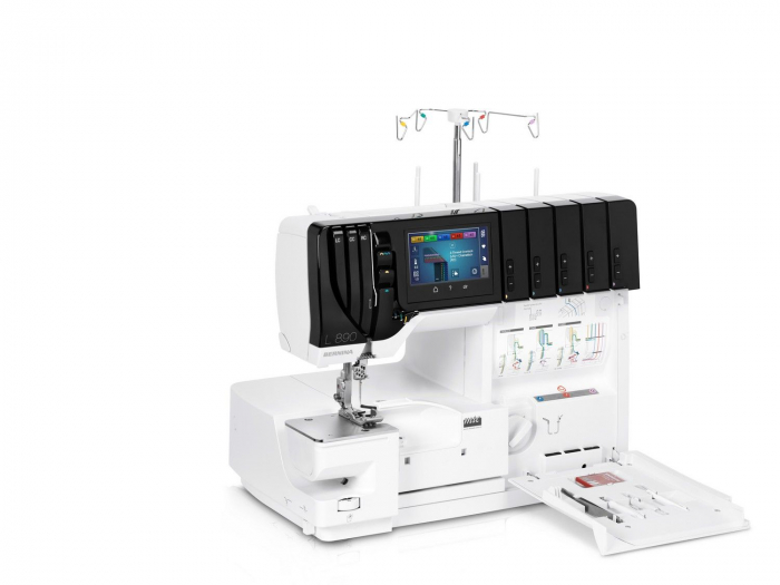 Masina de Surfilat si Acoperire Bernina L890, infilare automata [16]