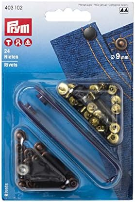 Nituri pentru buzunare, riveti de 9mm x 24buc, cupru antic Prym [2]