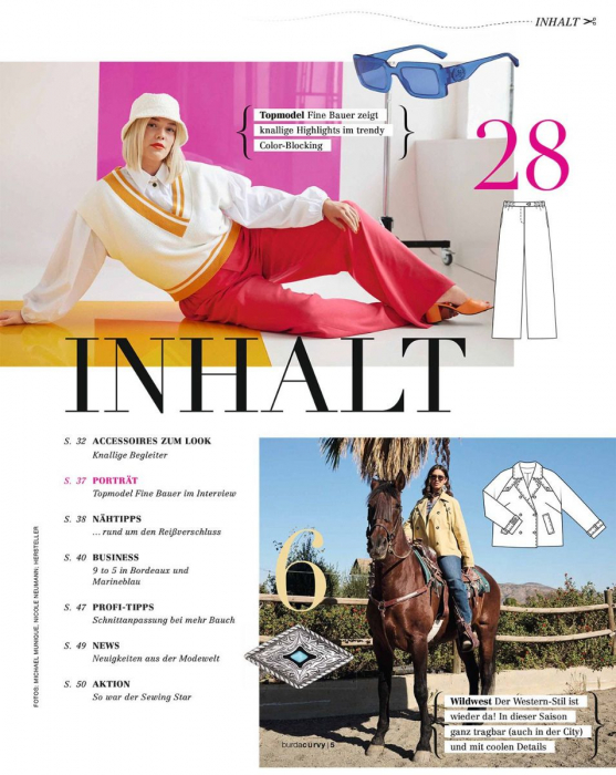 Revista Burda Style curvy/plus 01/2024 editata in limba germana [2]