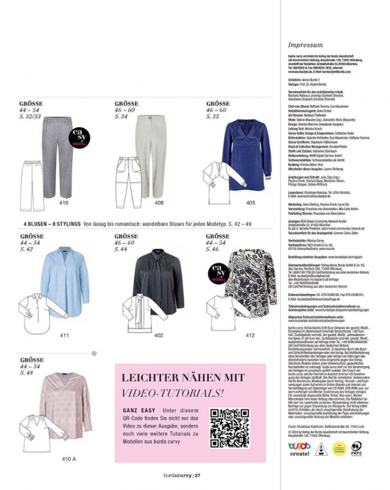 Revista Burda Style curvy/plus 03/2024 editata in limba germana [5]