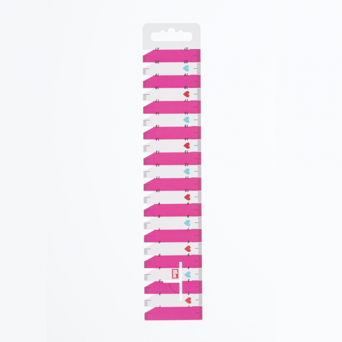 Rigla croitorie, flexibila, 21 cm, roz, Prym Love, 610737 [2]