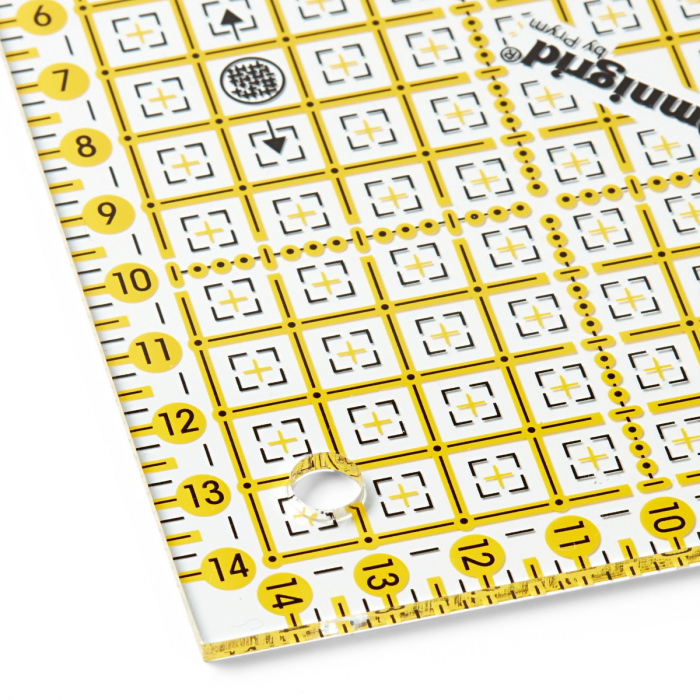 Rigla tip triunghi, 45 de grade, pentru croitorie, patchwork, design grafic, PRYM 611314 [2]