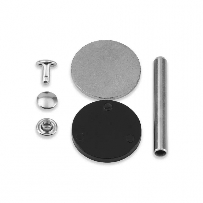 Riveti tubulari argintii de 3-4 mm lungime, 7.5 mm diametru, 25 bucati Prym [2]