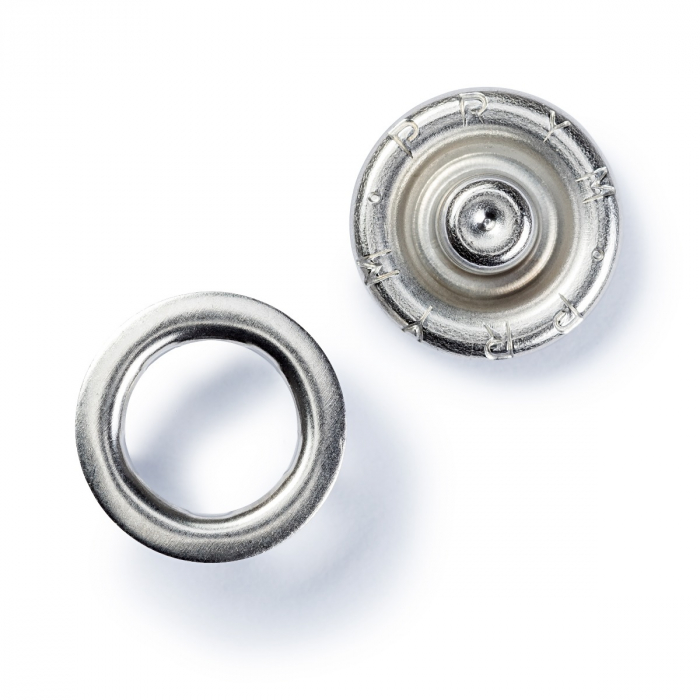 Set capse jersey, 10 mm, finisaj argintiu, pentru tricot, materiale tesute, 390107 [3]