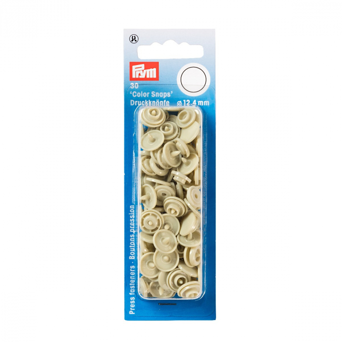 Set capse plastic (30 perechi) de 12,4 mm, culoare 23-bej, Prym [2]