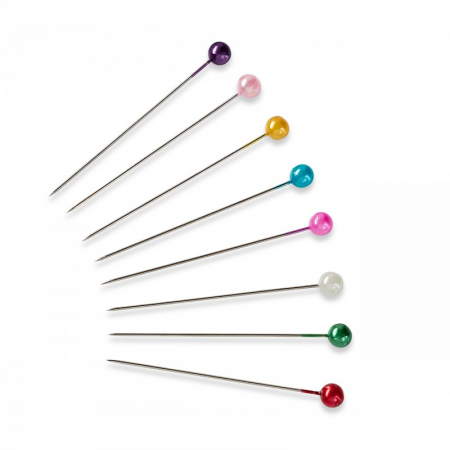 Ace de cusut - 028625 Set ace cu gamalie, cap din material plastic, colorat ≈üi sidefat