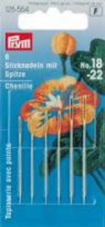 Ace de cusut - Ac brodat varf ascutit 18-22 cap auriu, Prym, 125554