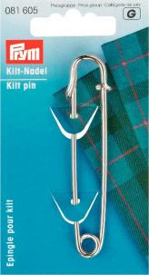 Ace de cusut - Ac siguranta tip kilt 76 mm argintiu, Prym, 81605