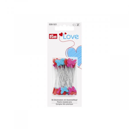 Ace de cusut - Ace cu gamalie plata, 50 buc in culori asortate, Prym Love 28521