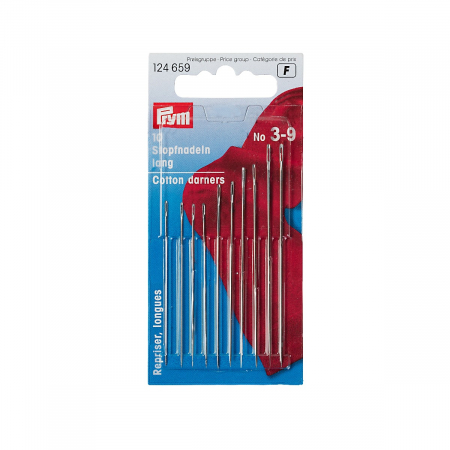 Ace de cusut - Ace de cusut manual, set (10 buc), lungi, Nr 3-9, Prym, 124659