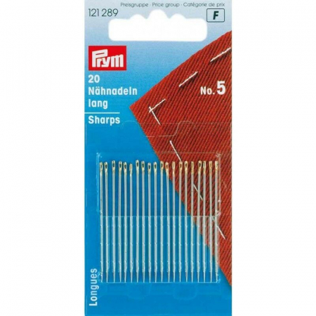 Ace de cusut - Ace de cusut, set (20 ace) Nr. 5, dimensiuni 0.80 x 40 mm, Prym, 121289