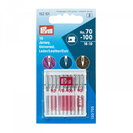 Ace de cusut - Ace mix standard, jerse, piele PRYM, 10 buc 130/705, finete 70 - 100