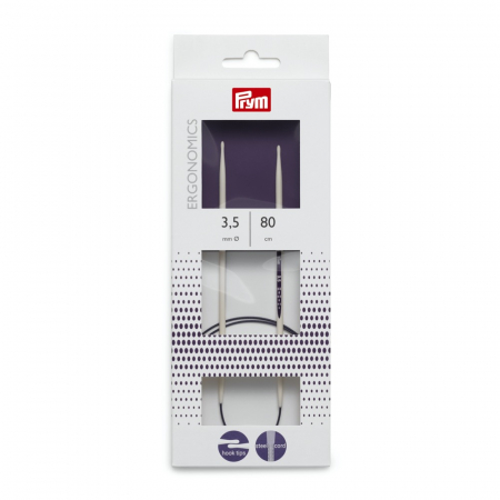 Andrele si crosete - Andrele circulare, de 3.5 mm, lungime 80 cm, Prym ergonomics 215803
