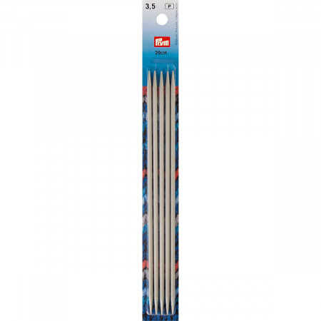 Andrele si crosete - Andrele din aluminiu pentru sosete. de 3,5 mm, lungime 20 cm, Prym, 191491