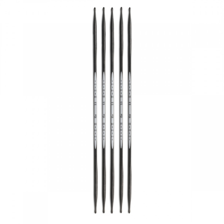 Andrele si crosete - Andrele duble, tricotat circular, fibra de carbon, de 4 mm, lungime 20 cm, 5 buc, Prym Carbon Technology 194224