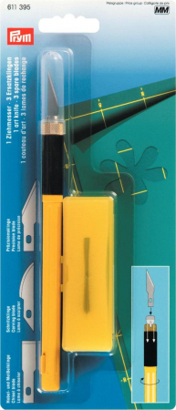 Art Knife, cutter universal, pentru piele, hartie, plastic, sculptura cu 3 lame, Prym 611395 [1]