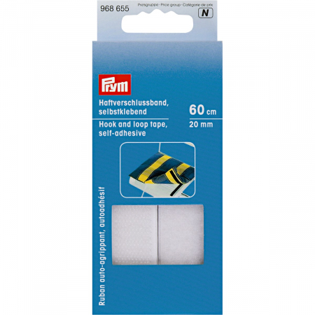 Mercerie - Banda velcro auto-adeziva, 20mm, 60 cm lungime