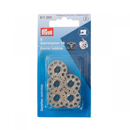 Accesorii - Bobine din metal masina cusut casnica pentru suveica cu greifer oscilant, 11.7 mm, Prym, 611350