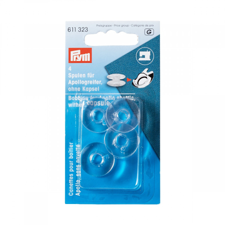 Accesorii - Bobine plastic  pentru suveica masina cusut casnica, 10.5 mm, Prym  611323